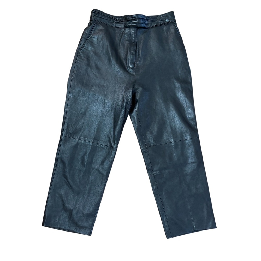 Vintage Milanoza Black Leather Pants